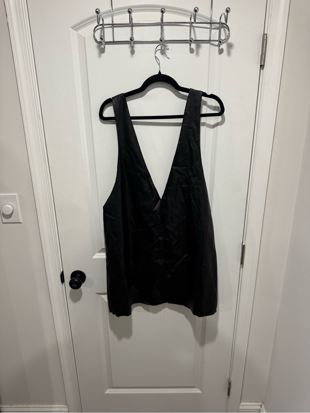 Sunday in Brooklyn Black Deep V Mini Dress